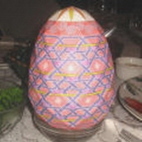 Pink Ukranian Easter Egg