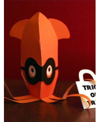 Zooguu - Squid with Mask Paper Toy