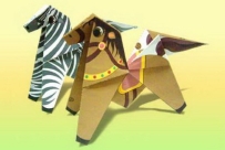 Origami Series Front flip Horse